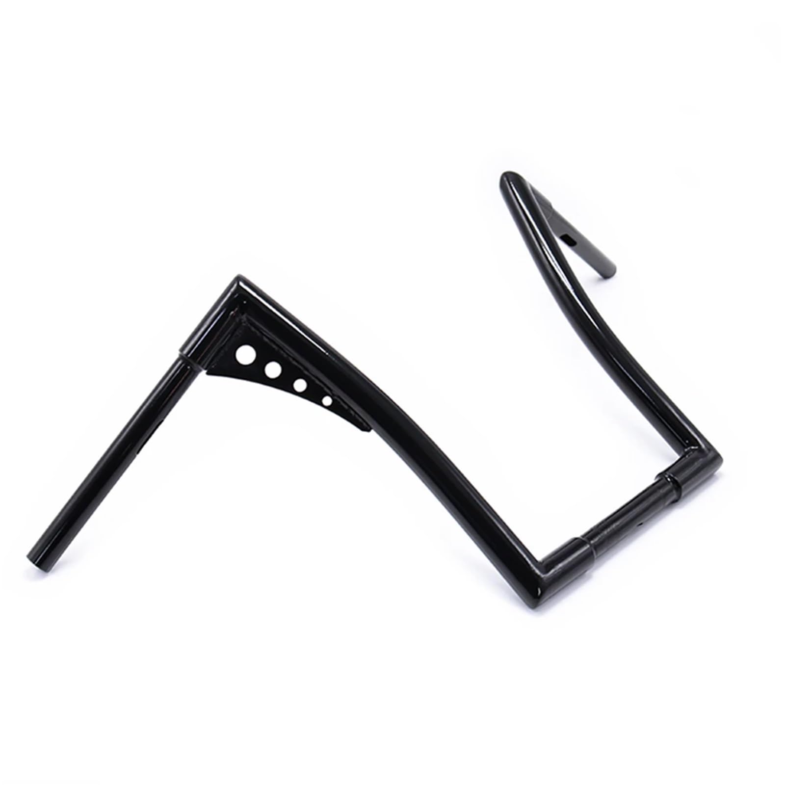 Modifiziertes Lenkrad for Dyna Electra Glide 883 Softail Vintage-Motorrad 25 mm Lenker Ape Hanger Bars 10''12"14''16'' Rise(Black 16inch) von DIYUHUO