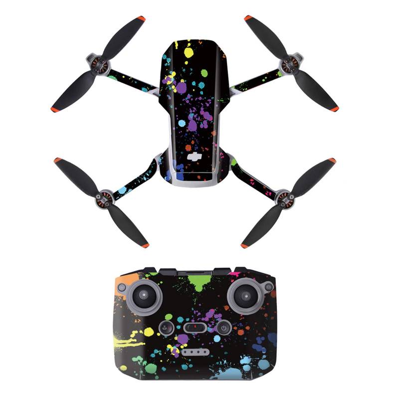 DJFEI Schutzfolie Aufkleber Kit für DJI Mini 2/Mini 4K, DIY wasserdichte Aufkleber Skins Wrap Aufkleber Protector für DJI Mavic Mini 2 Drone und Fernbedienung (B) von DJFEI Zubehör für DJI Drone