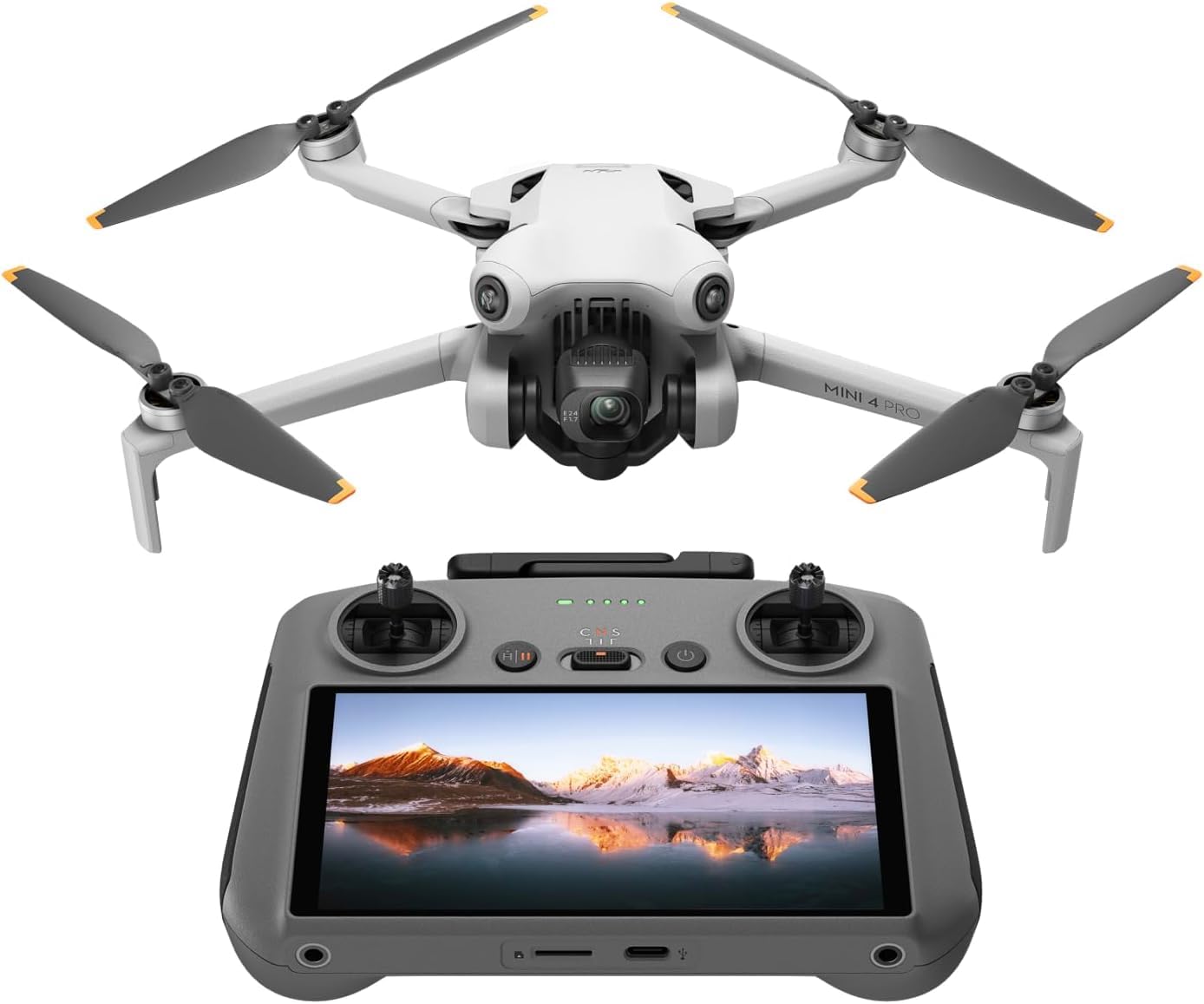 DJI Mini 4 Pro (DJI RC 2 Fernsteuerung), faltbare Mini-Drohne mit 4K-Kamera für Erwachsene, unter 249 g, 34 Minuten Flugzeit, 20 km Video-Übertragung, omnidirektionale Bilderkennung, Klasse-C0 von DJI