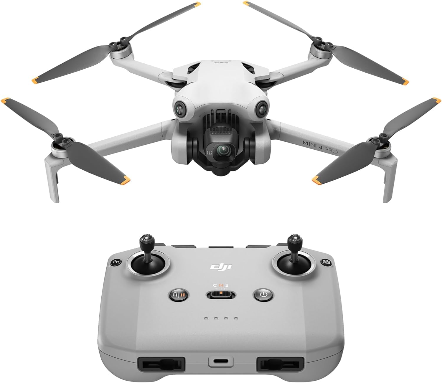 DJI Mini 4 Pro (DJI RC-N2 Fernsteuerung), faltbare Mini-Drohne mit 4K HDR-Videokamera für Erwachsene, unter 249 g, 34 Minuten Flugzeit, 20 km max. Video-Übertragungsreichweite, C0 von DJI