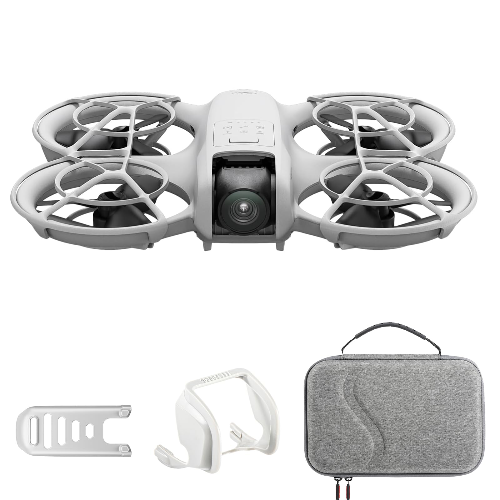 DJI Neo mit Vielseitiges Zubehör, Mini Drohne mit Kamera 4K, 135g Selbstfliegende Drohne, Follow me funktion, Handstart, KI-Motivverfolgung, QuickShots, Eingebauter Propellerschutz (Controllerfrei) von DJI