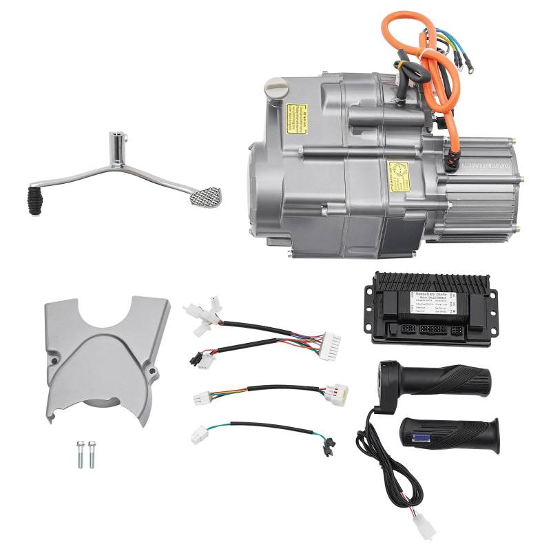 1000W Permanentmagnet Bürstenloser Elektrischer DC Motor Kit und Controller, DIY Motor Modifikation Kit Bausatz Kontrolleur mit 4-Gang-Autokupplung für Strandautos, Go-Karts von DJOAIUYF