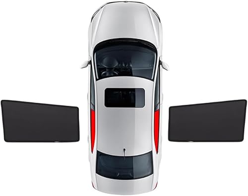 Sonnenschutz Auto für Jaguar E-PACE, Seitenscheibe Vorne Hinten UV Schutz Schützt Privatsphäre Autofenster Auto Zubehör,2pcs-rear-doors von DJWISLQSA
