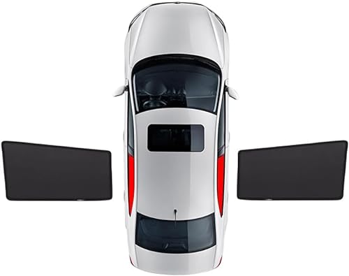 Sonnenschutz Auto für Jaguar New XF Sportbrake Travel 2015-2023, Seitenscheibe Vorne Hinten UV Schutz Schützt Privatsphäre Autofenster Auto Zubehör,2pcs-rear-doors von DJWISLQSA