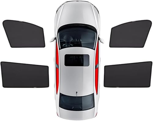 Sonnenschutz Auto für Jaguar New XF Sportbrake Travel 2015-2023, Seitenscheibe Vorne Hinten UV Schutz Schützt Privatsphäre Autofenster Auto Zubehör,4pcs-doors-window von DJWISLQSA