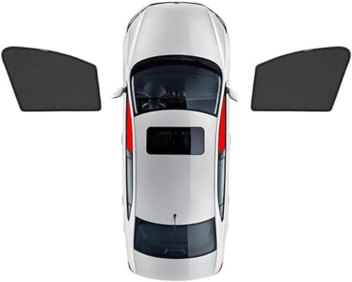 Sonnenschutz Auto für Jaguar XE, Seitenscheibe Vorne Hinten UV Schutz Schützt Privatsphäre Autofenster Auto Zubehör,2pcs-front-doors von DJWISLQSA