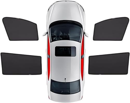 Sonnenschutz Auto für Jaguar XE, Seitenscheibe Vorne Hinten UV Schutz Schützt Privatsphäre Autofenster Auto Zubehör,4pcs-doors-window von DJWISLQSA