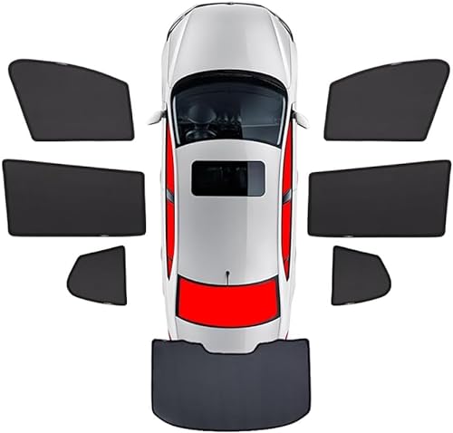 Sonnenschutz Auto für Jaguar XEL, Seitenscheibe Vorne Hinten UV Schutz Schützt Privatsphäre Autofenster Auto Zubehör,7pcs-wholecar von DJWISLQSA