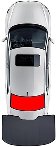 Sonnenschutz Auto für Jaguar XF Sedan Before-2015, Seitenscheibe Vorne Hinten UV Schutz Schützt Privatsphäre Autofenster Auto Zubehör,rear-windshield von DJWISLQSA