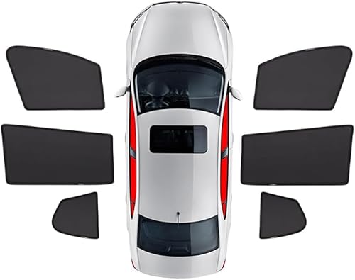 Sonnenschutz Auto für Jeep Cherokee 2014-2018, Seitenscheibe Vorne Hinten UV Schutz Schützt Privatsphäre Autofenster Auto Zubehör,6pcs-wholecar von DJWISLQSA