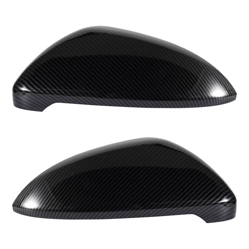 Carbon Fasermuster Tür Rückfahrspiegel Abdeckungskappe For VW Golf MK7 GTI E-Golf 2015-2019 Autozubehör(Left and Right) von DJWSHENRUI