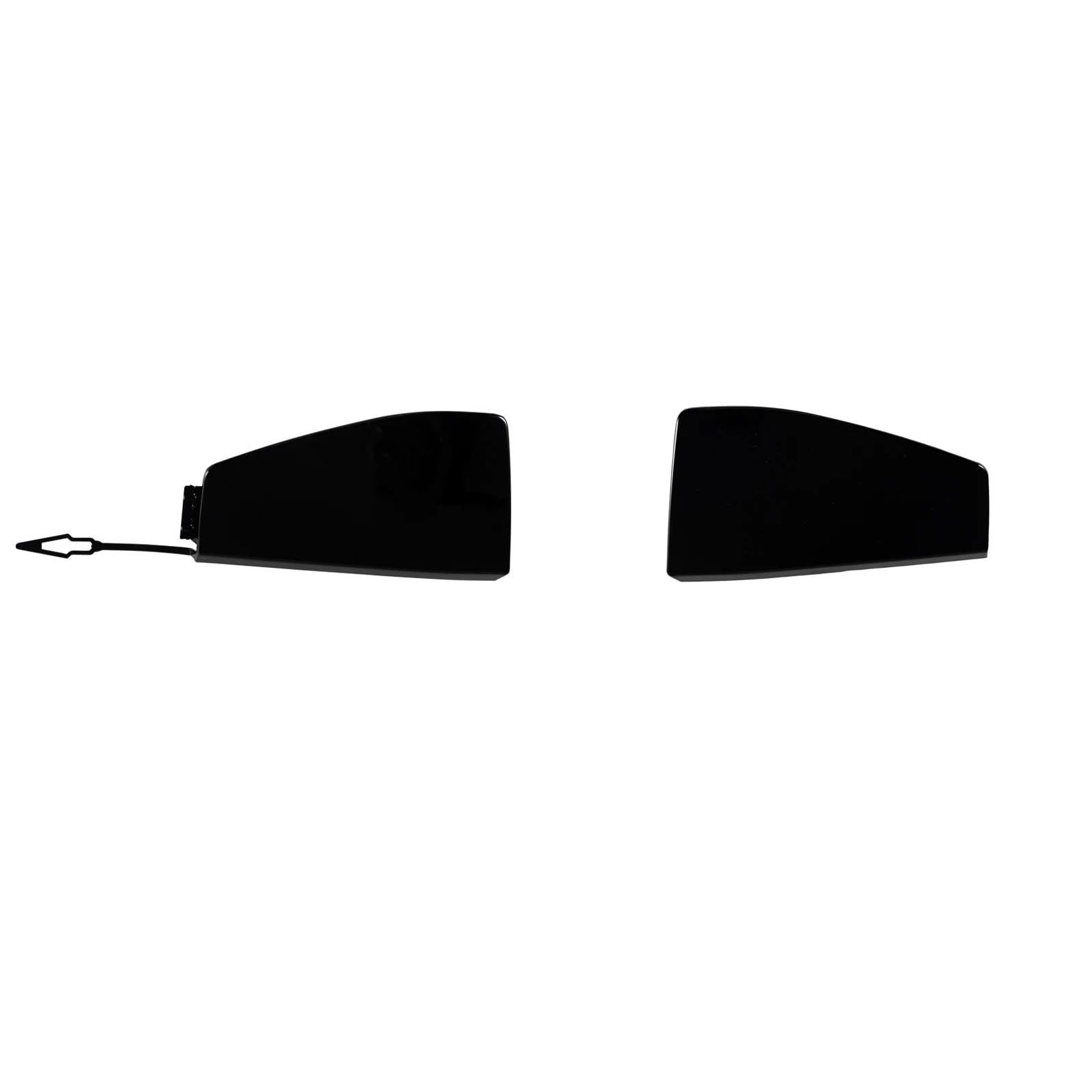 Vordere Stoßstange Zughaken Abdeckkappe for BMW X5 G05 M Sport 2019-2022 51118092124 51118069237 Anhänger Abdeckkappe(A Pair Black Cover) von DJWSHENRUI