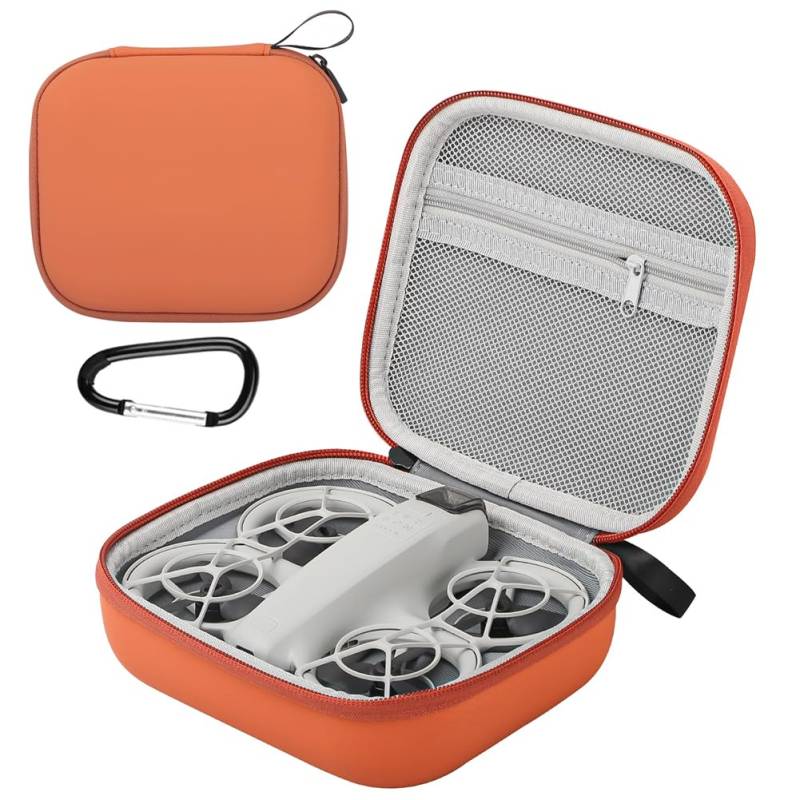 DKIIL NOIYB DJI Neo Tasche, PU Tragetasche für DJI Neo Fly More Combo, Aufbewahrungs Tasche Kompatibel mit RC-N3 Fernbedienung, 3 Batterien, Batteriemanager von DKIIL NOIYB