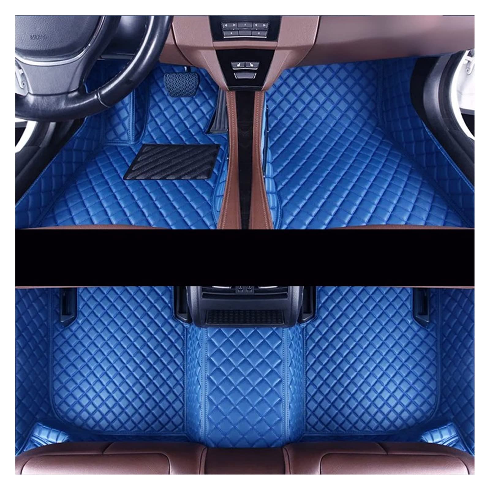 Auto Matten Auto-Fußmatten Für A6 Für MK2 Für C5 Für 4B 2004 Custom Auto Foot Pads Automobile Carpet Cover Interior Accessories Automatte(Blau) von DKPMWD