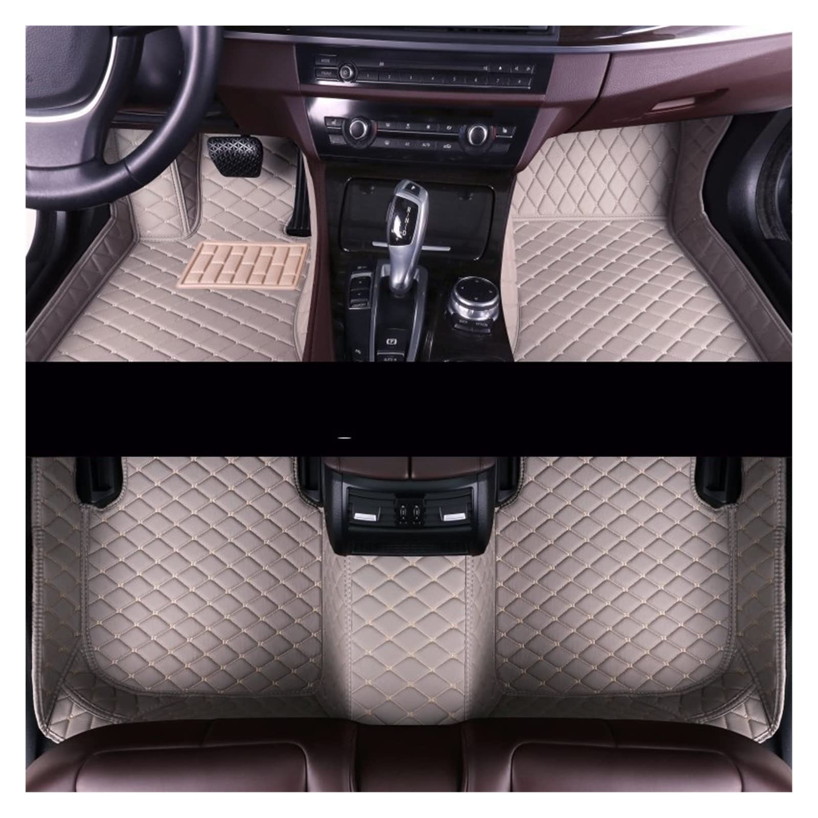 Auto Matten Auto-Fußmatten Für A6 Für MK2 Für C5 Für 4B 2004 Custom Auto Foot Pads Automobile Carpet Cover Interior Accessories Automatte(Grau) von DKPMWD