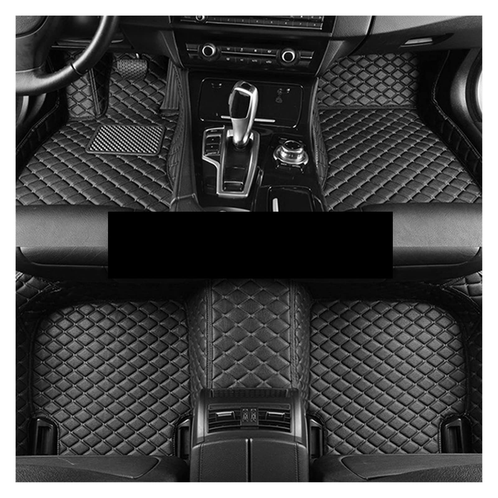 Auto Matten Für Hyundai Für Creta Für IX25 2015 2016 2017 2018 2019 Auto Fußmatten Styling Dekoration Schützen Auto Zubehör Teppiche Innenraum Automatte(LHD 3pcs bk Black) von DKPMWD