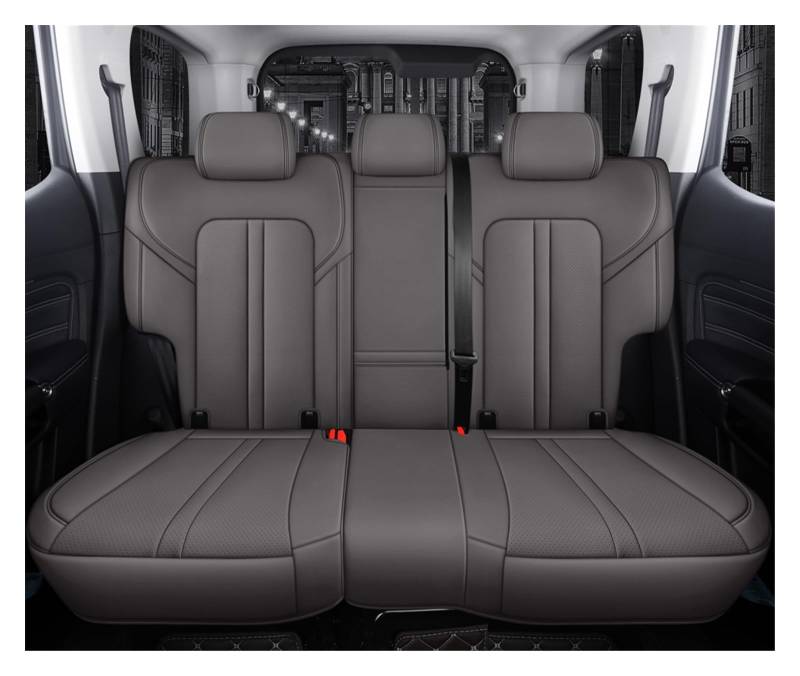 DKPMWD Auto-Sitzbezug 360° Full Cover Autositzbezug Für MG Für ZS 2017–2020 Styling Aus Echtem Leder, Innenzubehör Autositzbezüge(A 3 PCS) von DKPMWD