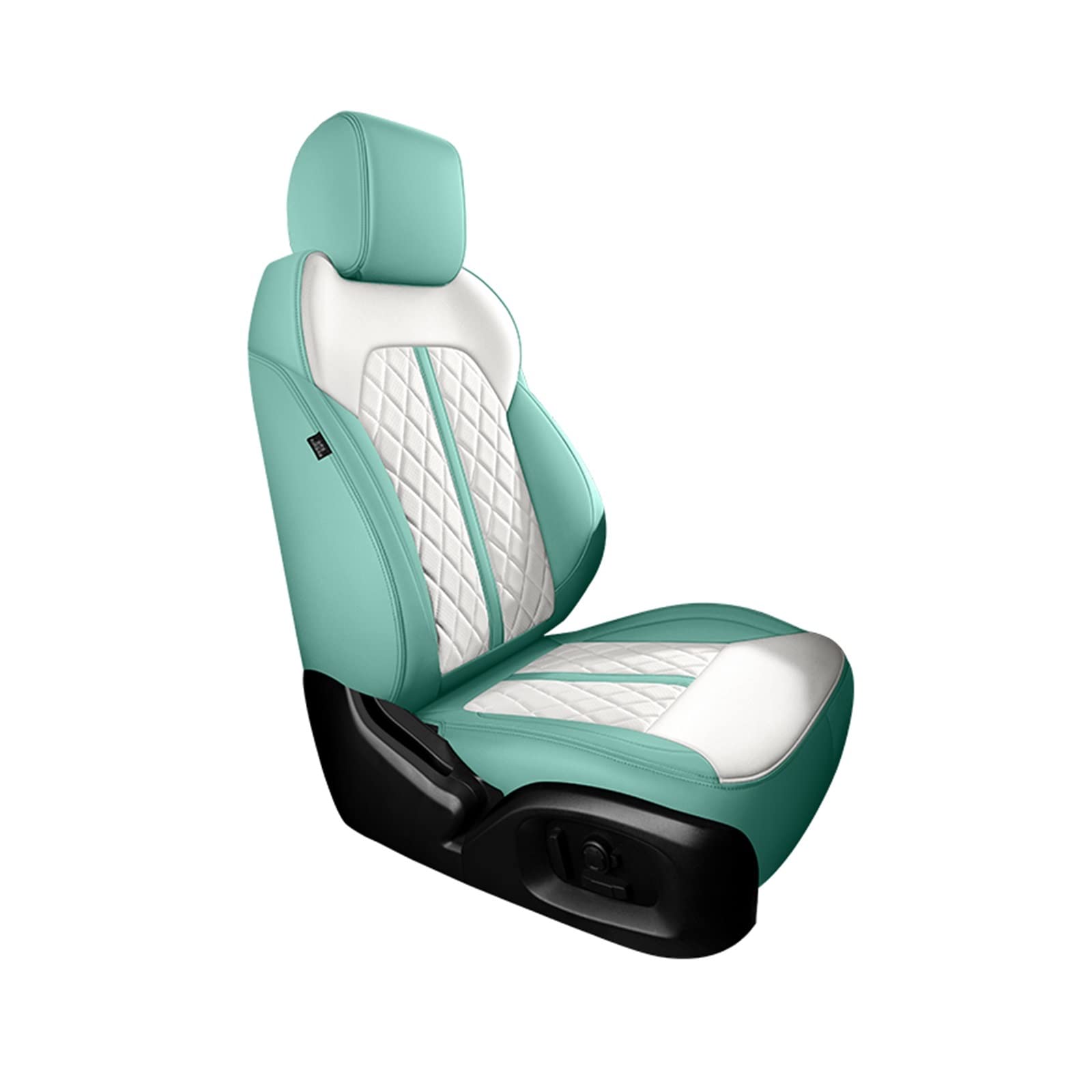 DKPMWD Auto-Sitzbezug Auto Sitz Abdeckung Für Opel Für Vectra C 2003-2009 Zubehör Innen Komplette Set Autos Custom Leder Autositzbezüge(Mint Green) von DKPMWD