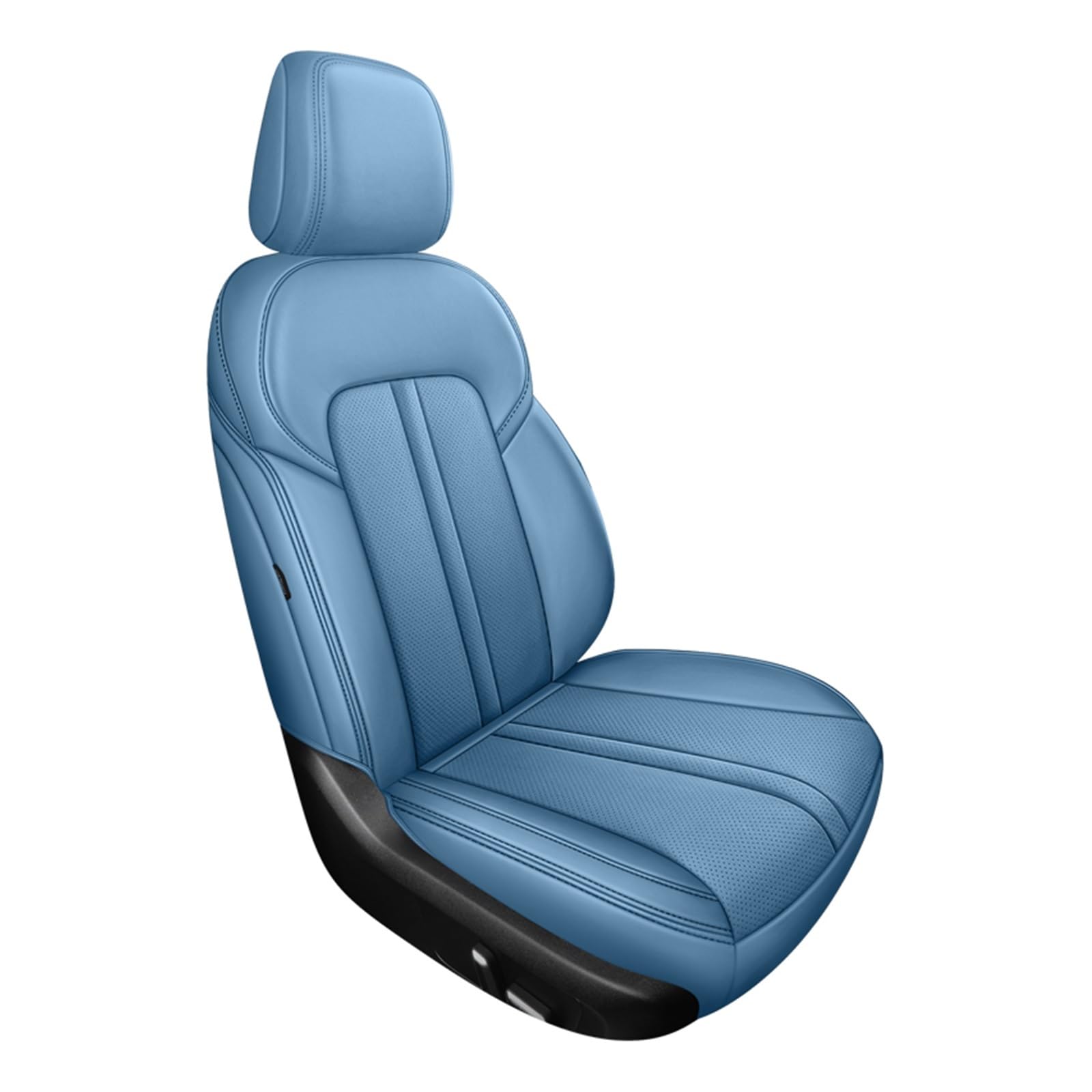 DKPMWD Auto-Sitzbezug Autos 360 ° Volle Abdeckung Auto Sitz Abdeckung Für Ford Für Max 2007-2008 Styling Auto Echtes Leder Innen Zubehör Autositzbezüge(E 1 PCS) von DKPMWD