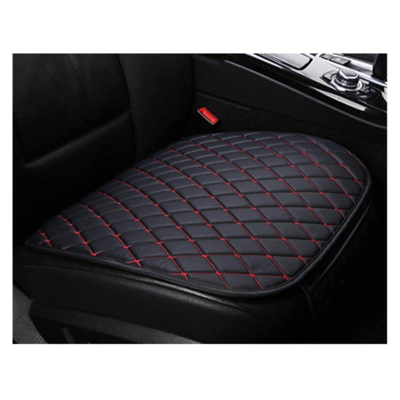 DKPMWD Auto-Sitzbezug Autositzbezüge Aus PU-Leder Autositzbezug Für Dodge Für Journey Für Charger Für Challenger Für Dart Für Caliber Für Magnum Autositzbezüge(Bk red 1 Piece) von DKPMWD