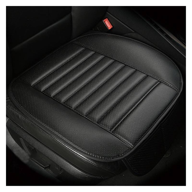 DKPMWD Auto-Sitzbezug Autositzkissen Aus Leder Für Captur Für Logan Für Kadjar Für Trafic Für Scenic Für Armlehne Für Megane Autozubehör Autositzbezüge(1 PCS Black) von DKPMWD