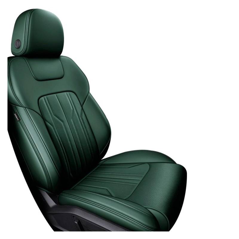 DKPMWD Auto-Sitzbezug Maßgeschneiderte Autositzbezüge Für Opel Für Vectra C 2004–2006, Autozubehör, Wasserdicht, Atmungsaktiv, Kunstleder Autositzbezüge(Front Green) von DKPMWD