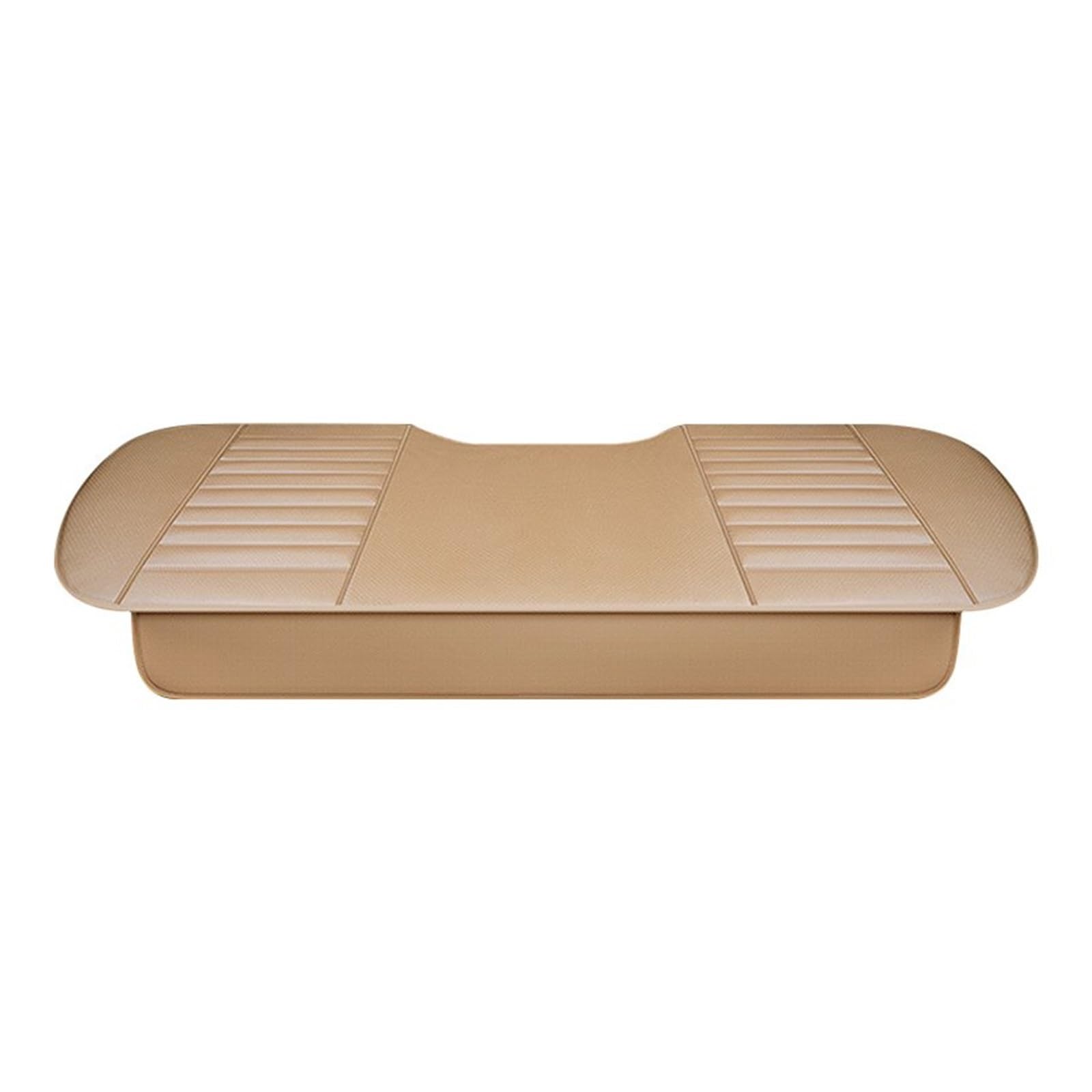 DKPMWD Auto-Sitzbezug Neueste Auto Sitz Abdeckung Atmungsaktive Auto Innen Sitz Abdeckung PU Leder Vier Jahreszeiten Kissen Auto Lieferungen Stuhl Zubehör Autositzbezüge(Beige Rear 1pc) von DKPMWD