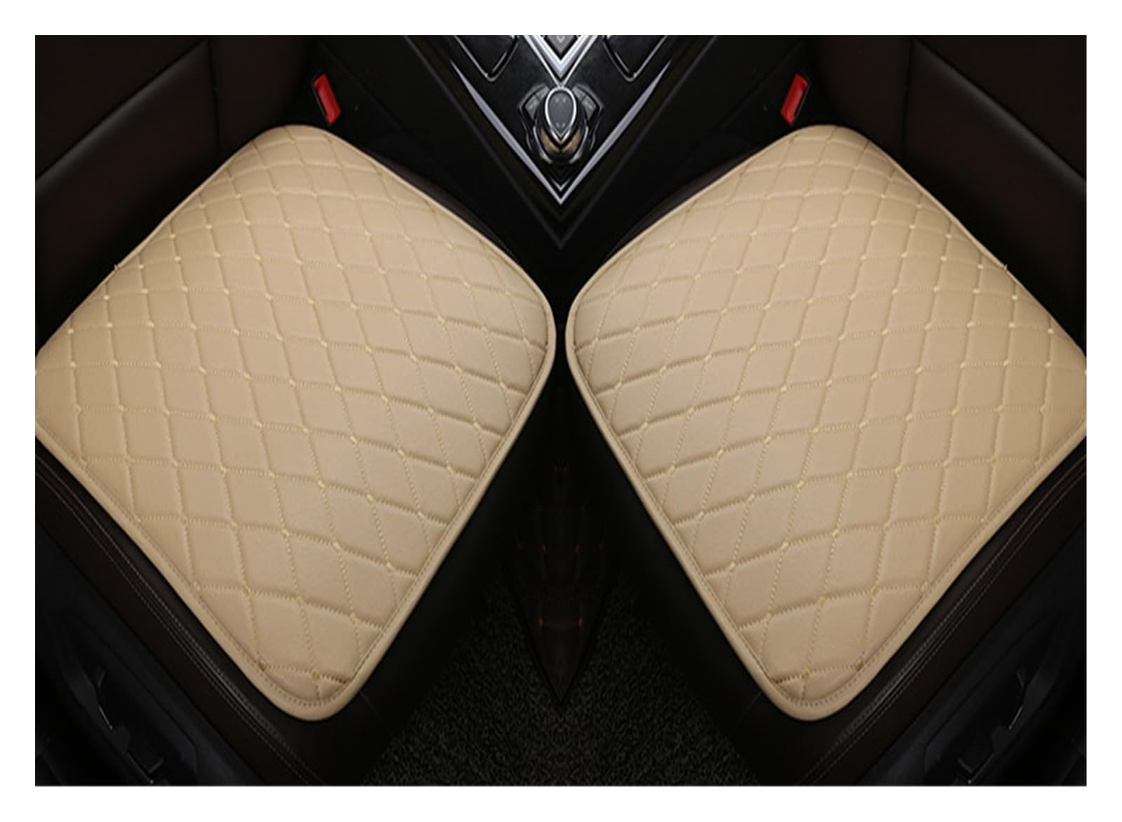 DKPMWD Auto-Sitzbezug Nur Vorderer Autositzbezug Für Ford Für Fiesta Für Ranger Fusion Für Focus 2 Für MK2 Autozubehör Autositzbezüge(A Style Beige) von DKPMWD