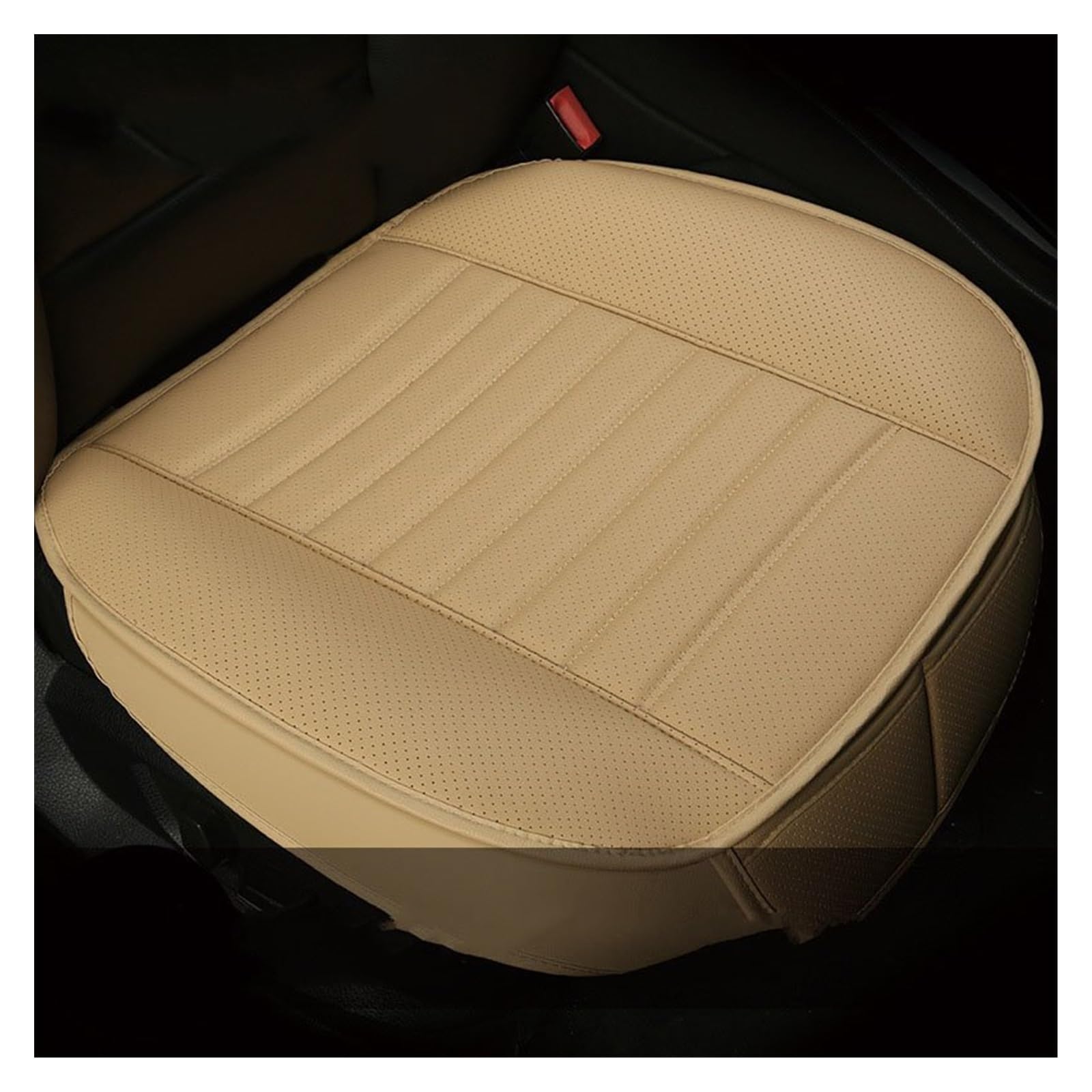 DKPMWD Auto-Sitzbezug Ultra-Luxus-PU-Leder-Autositzschutz-Autositzbezug Für Kia Für Sorento Für Sportage Für Optima Für K5 Autositzbezüge(1pcs Beige) von DKPMWD