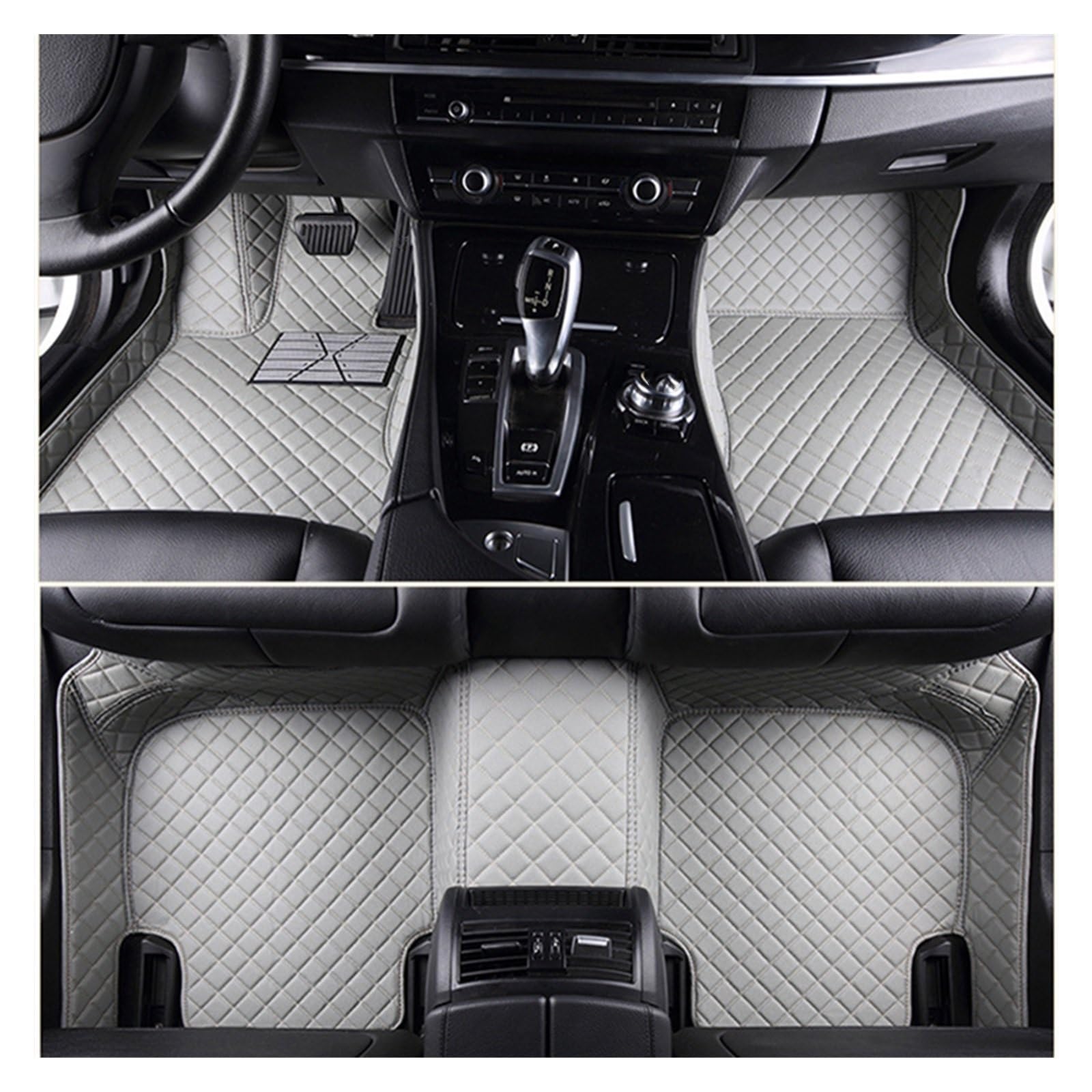 Fußmatten Auto-Fußmatte Für Mercedes Für ML-Klasse Für W166 2012 2013 2014 2015 2016 Jahre Innendetails Autozubehör Teppich Autofußmatten(Grey) von DKPMWD
