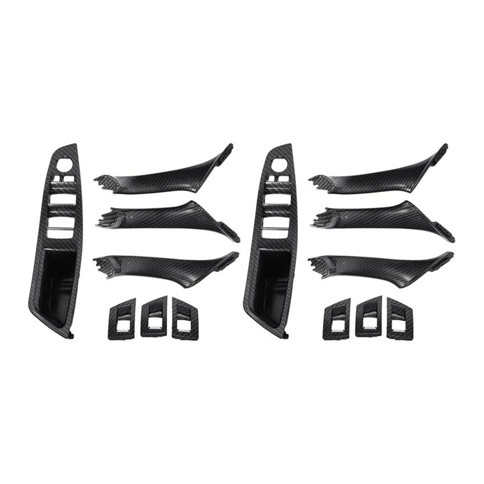 Innengriffe 14PCS Rechtslenker RHD für 5 Series F10 F11 Auto Innen Tür Griff Innere Panel Pull Trim Abdeckung Armlehne Türgriffabdeckungen von DKPMWD