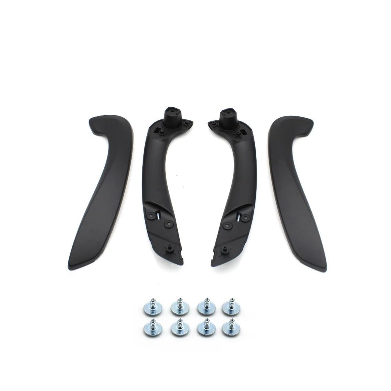 Innengriffe Auto-Innentürgriff-Set vorne für Megane 3 für MK3 für Fluence 2008–2016 809540001R 809600007R Türgriffabdeckungen(Black 4PCs) von DKPMWD