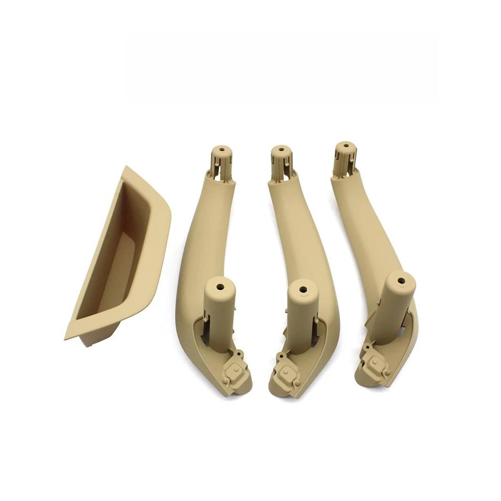 Innengriffe Autotürgriffabdeckung Innenverkleidung Armlehne Zugverkleidung für X3 X4 F25 F26 2010–2016 Türgriffabdeckungen(LHD 4PCS Beige) von DKPMWD