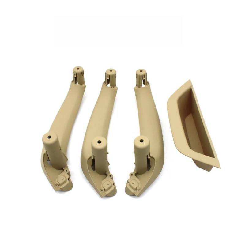 Innengriffe Autotürgriffabdeckung Innenverkleidung Armlehne Zugverkleidung für X3 X4 F25 F26 2010–2016 Türgriffabdeckungen(RHD 4PCs Beige) von DKPMWD