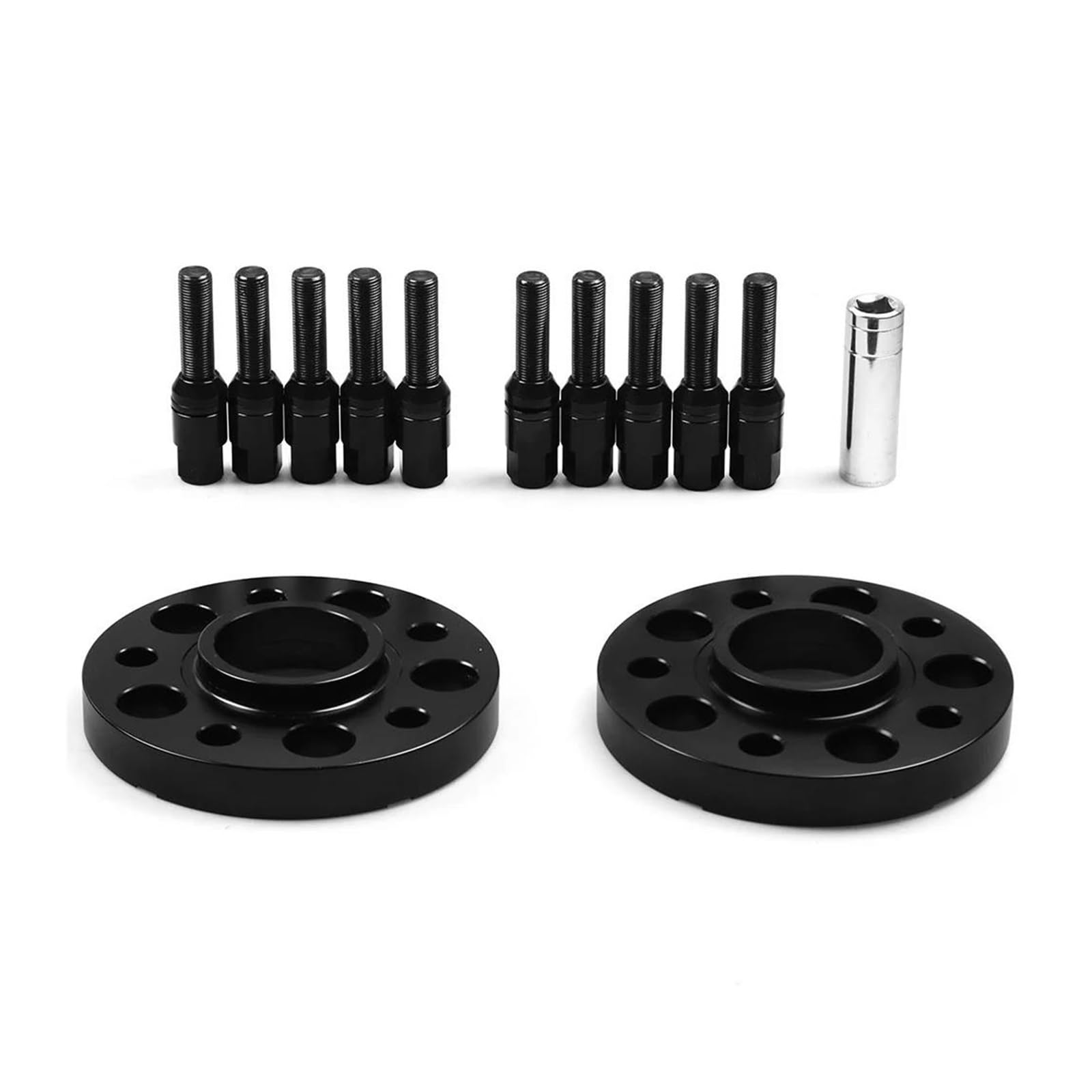 Spurverbreiterung 20mm 5x11 2mm 66,6mm Hub Centric Bore Rad Spacer M14x 1,25 Kegel Bolzen Für X5 G05 X7 G07 2018-2020 Distanzscheiben Set(Schwarz) von DKPMWD