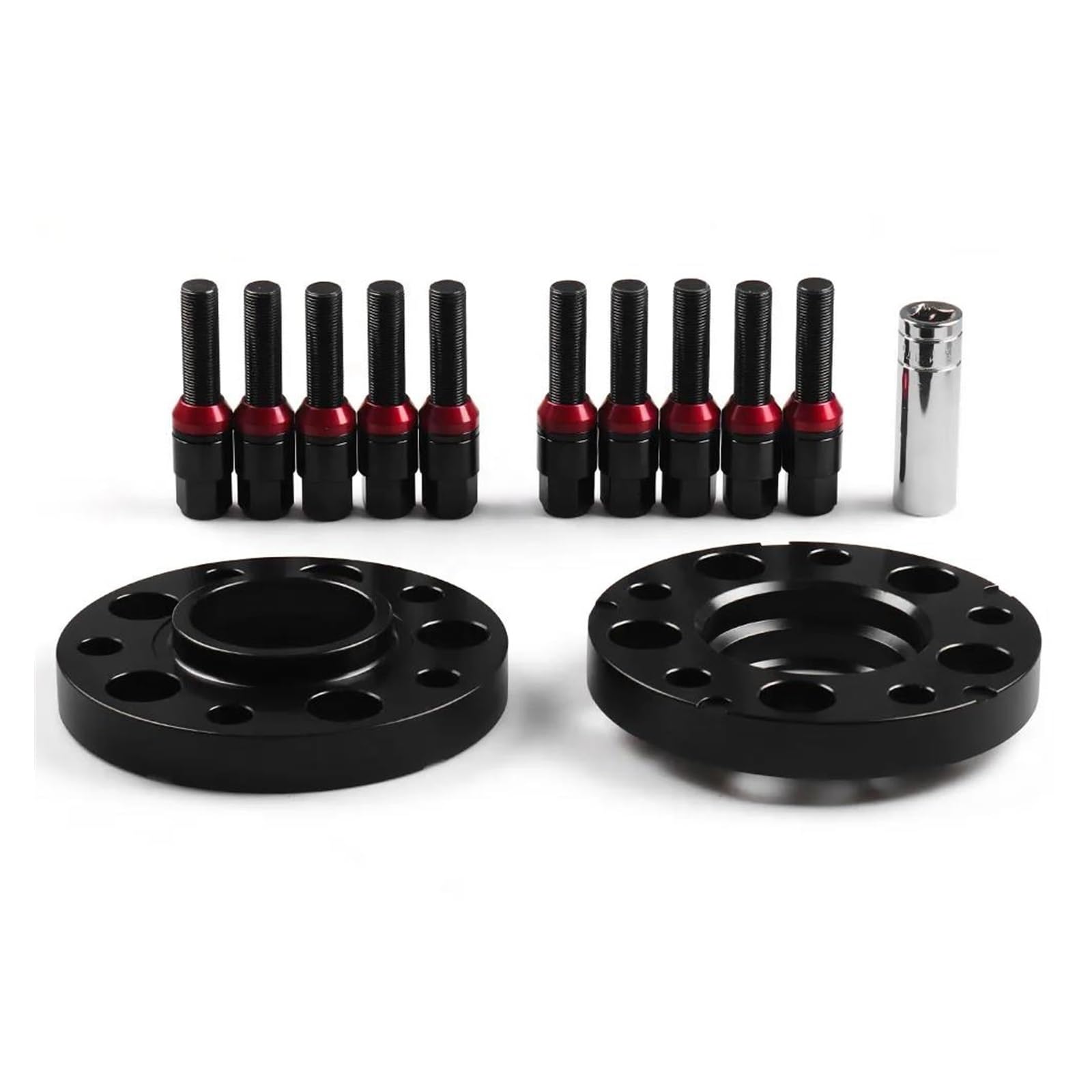 Spurverbreiterung 20mm 72,56mm 5x120mm Hubcentric Spurverbreiterungen M14x1.25 Kegelschrauben Für F Serie F10 F12 F13 F01 F02 F30 TT102032 Distanzscheiben Set(Schwarz) von DKPMWD