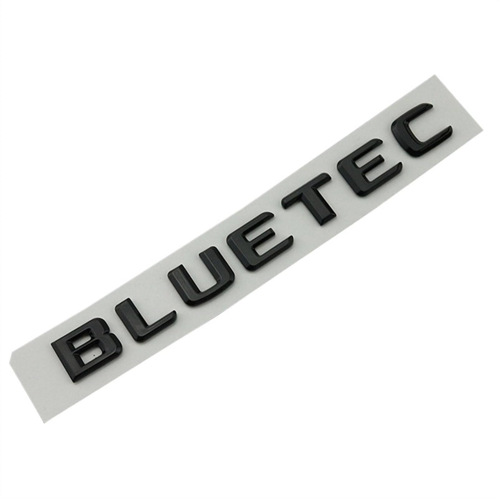 DKTR 3D ABS schwarzes Logo Bluetec Emblem Buchstaben kompatibel for Mercedes Benz GSE ML 350 W166 E200 C220 GLk 250 W212 W221 W164 W251 Zubehör (Color : Glossy Black) von DKTR