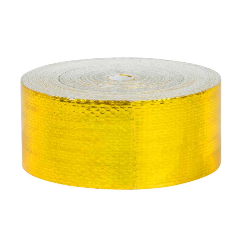 10m x 25mm Hitzeschutzband Hitzereflexionsband selbstklebend Gold Tape Klebeband reflektierend 450°C von DL-Racing