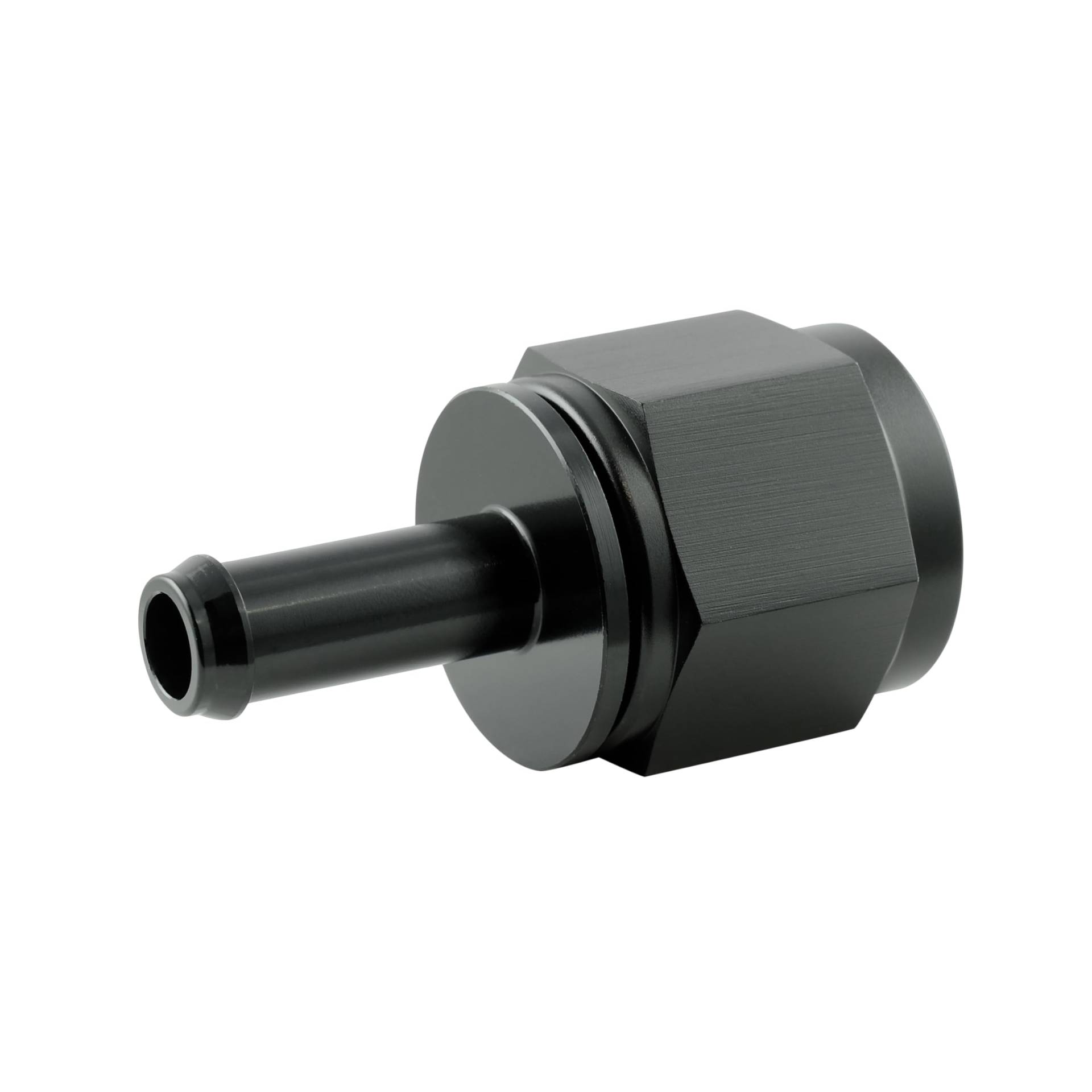 Alu Fitting AN10 Dash 10 auf 10mm Schlauchanschluss Schlauchtülle 7/8-14UNF | Schwarz von DL-Racing