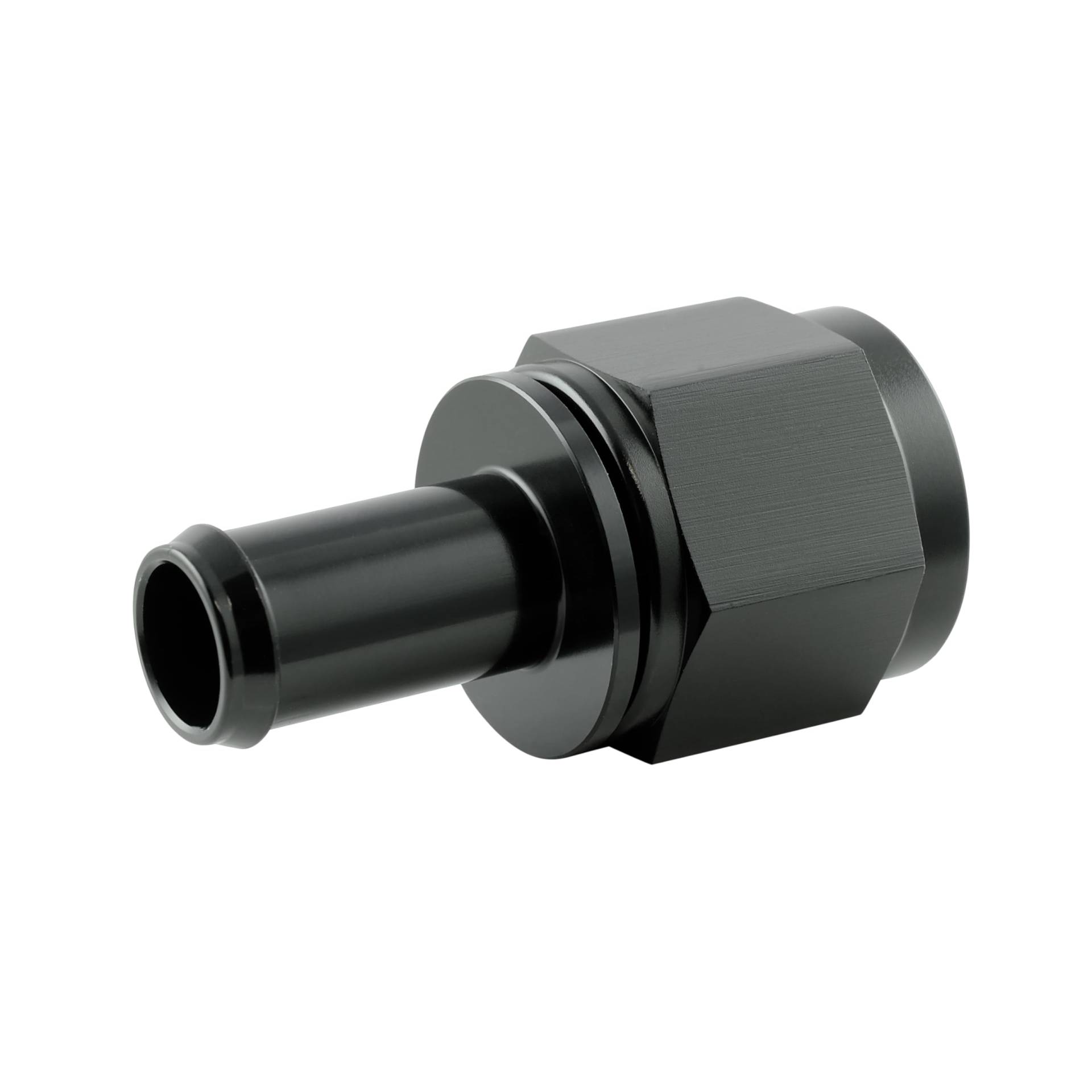 Alu Fitting AN10 Dash 10 auf 12mm Schlauchanschluss Schlauchtülle 7/8-14UNF | Schwarz von DL-Racing