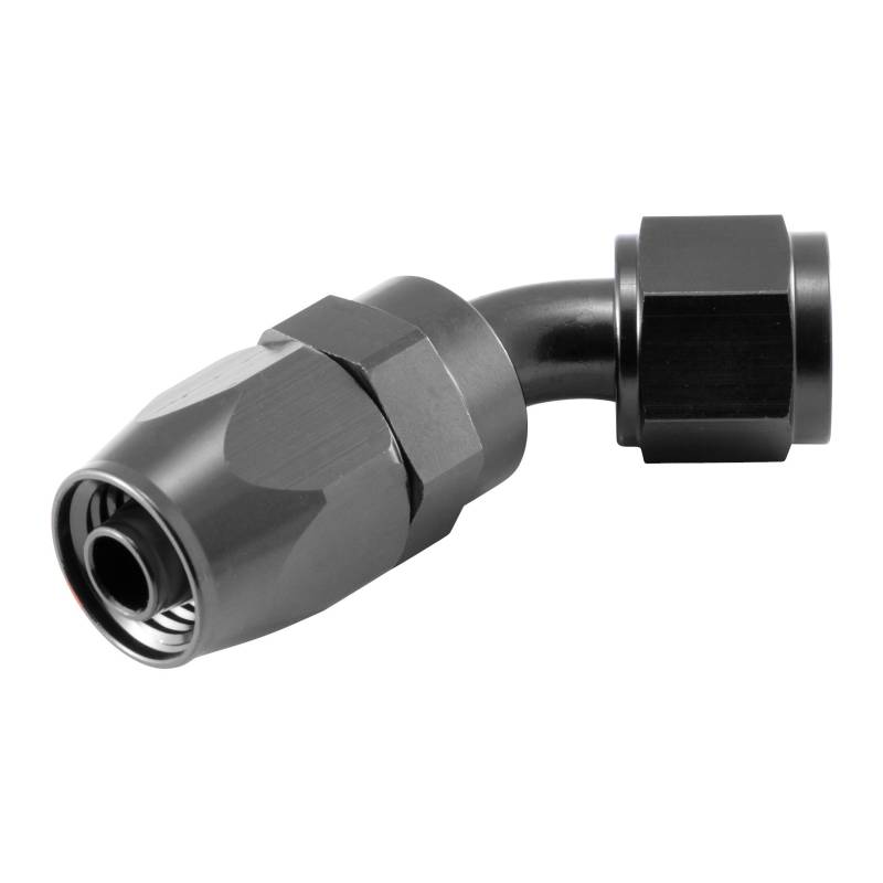 Alu Fitting AN8 45° 3/4-16UNF | Schwarz von DL-Racing