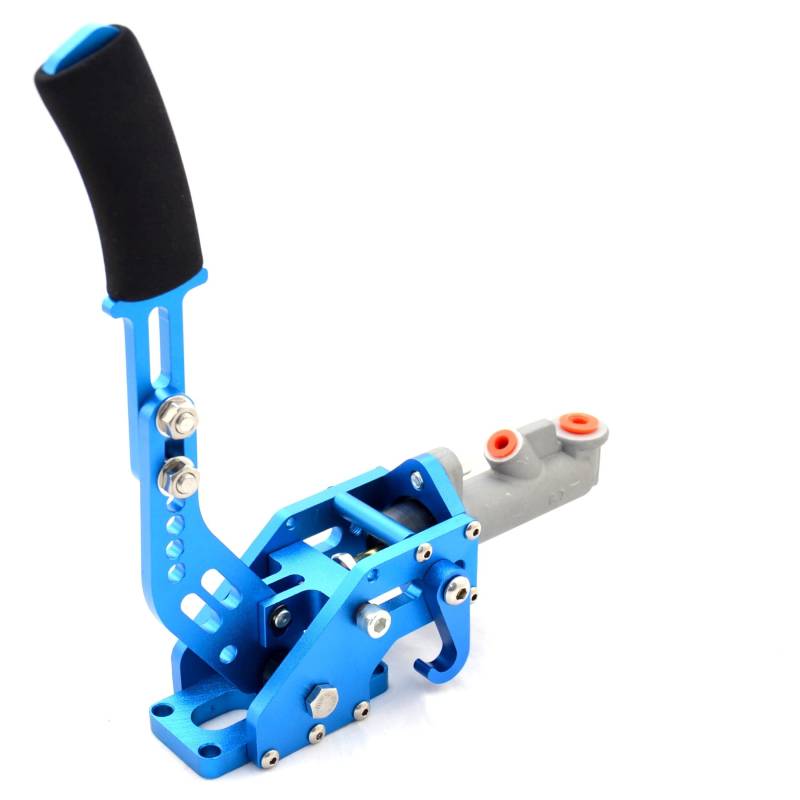 Hydraulische Fly Off Handbremse verstellbar Drift Handbrake liegend stehend Rallye | Blau | Inklusive Anschlussset von DL-Racing