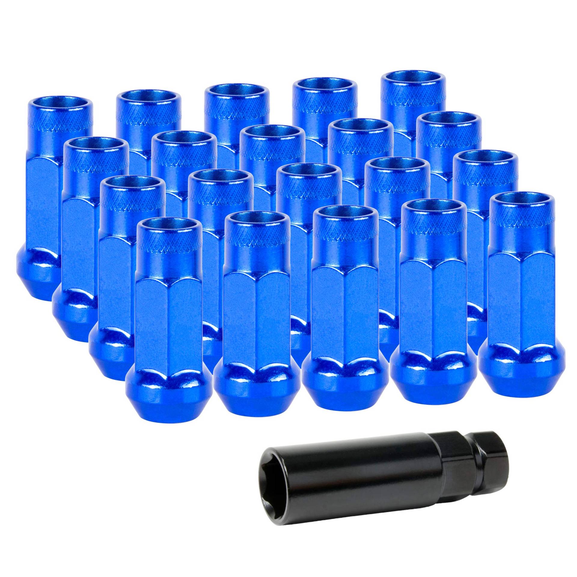 Lug Nuts Radmuttern Stahl M12x1,5 | Blau von DL-Racing