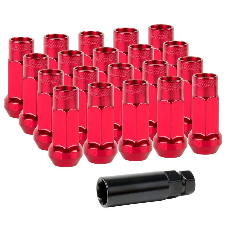 Lug Nuts Radmuttern Stahl M12x1,5 | Rot von DL-Racing