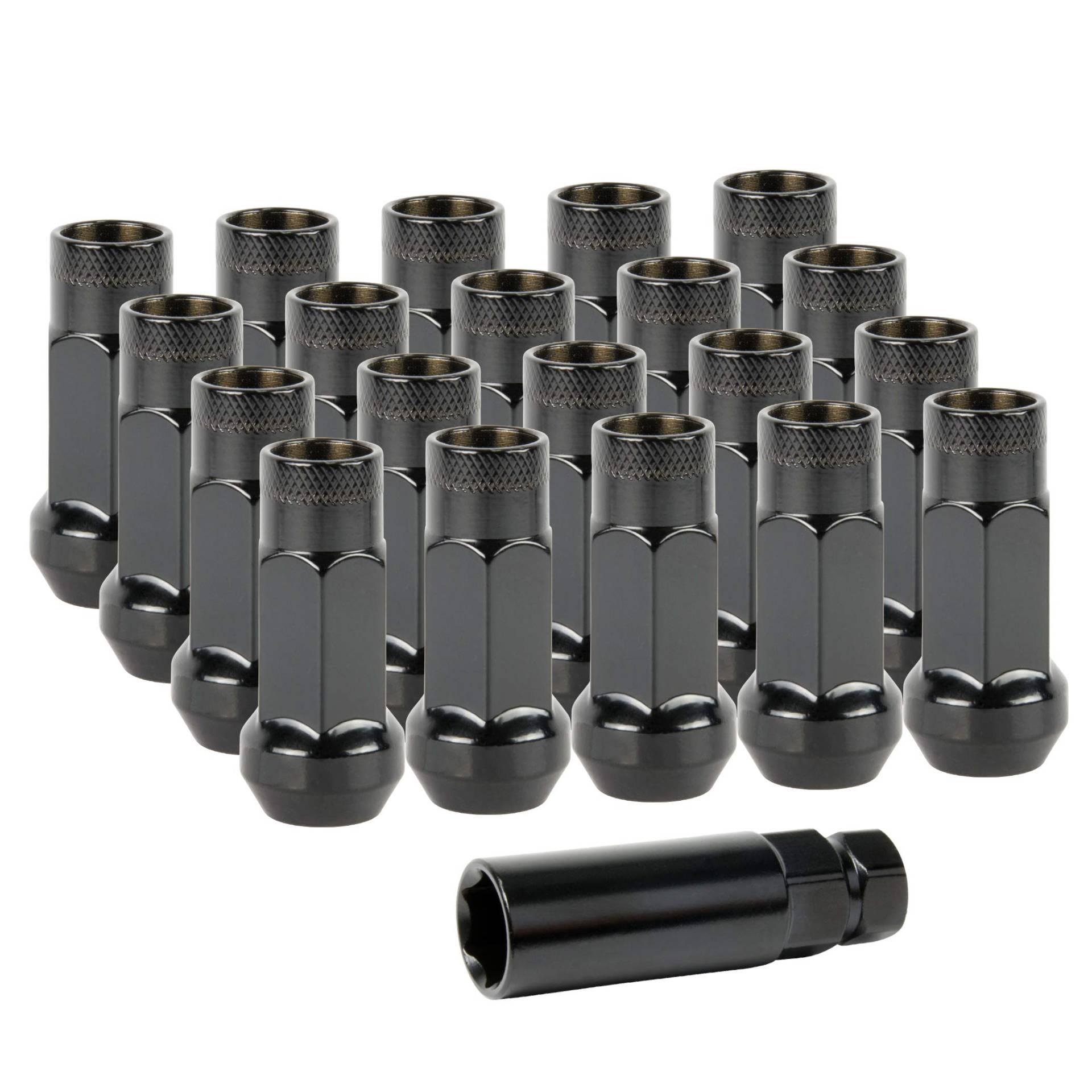 Lug Nuts Radmuttern Stahl M12x1,5 | Schwarz von DL-Racing