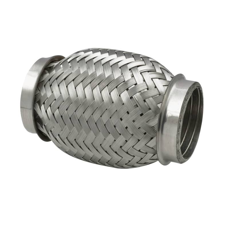 Ø 45-45,5 mm Edelstahl Flexrohr mit Interlock Abgasanlage Auspuff 100mm von DL-Racing