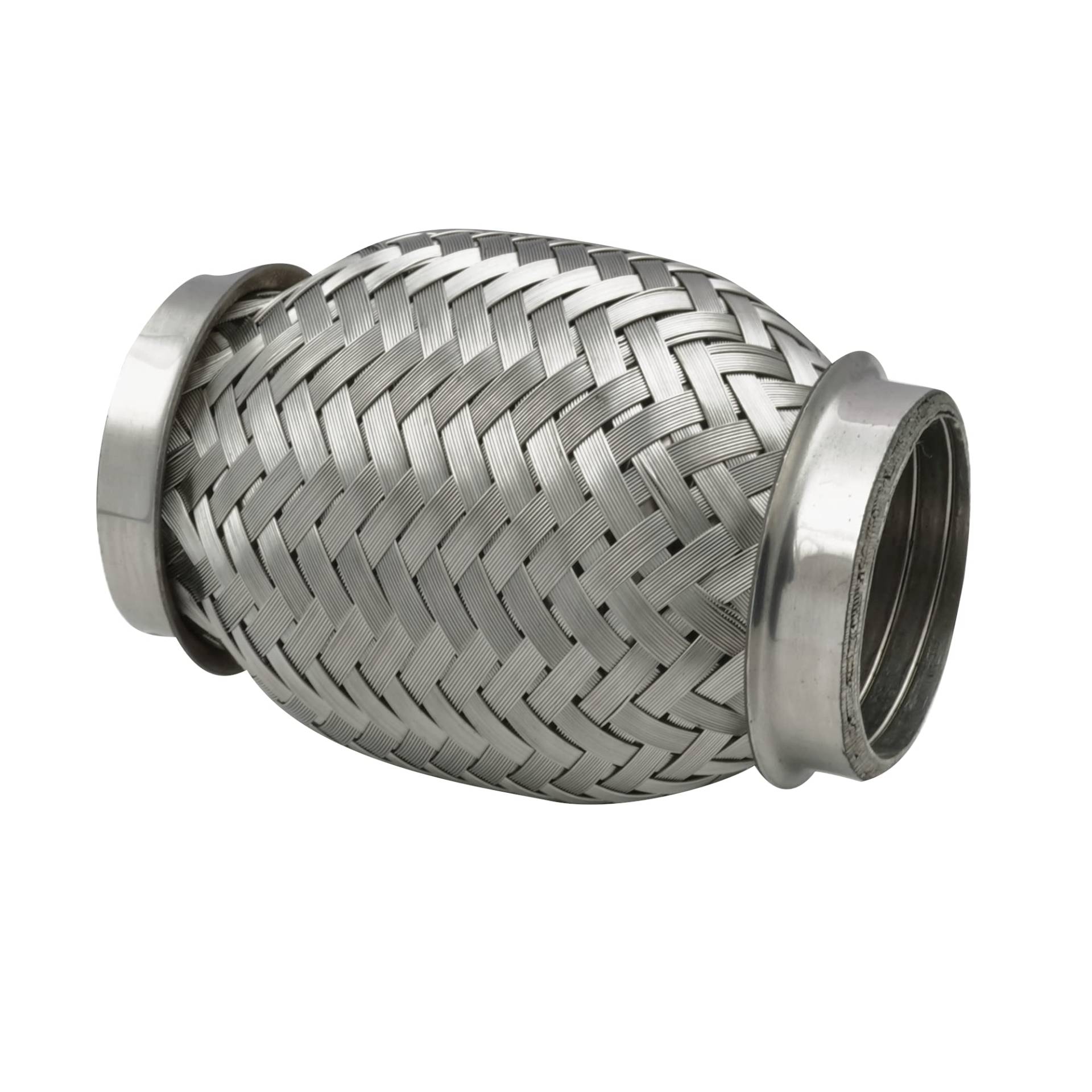 Ø 40-40,5 mm Edelstahl Flexrohr mit Interlock Abgasanlage Auspuff 100mm von DL-Racing