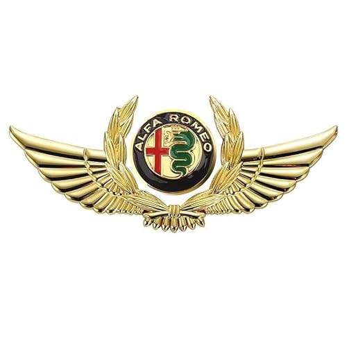 Auto Karosserie Embleme für Alfa Romeo MiTo,ABS Zeichen Logo Aufkleber Badge Motorhaube und Kofferraum Namensschild Car Styling Zubehör,S von DLGJZS