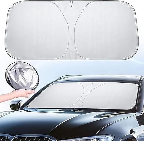 Auto Sonnenschutz Frontscheibe für Opel Astra K Sports Tourer 2015-2019,Aluminiumfolie Frontscheibenabdeckung Faltbares Reflektierend Sonnenschirm Camping Cover Sonnenblende Zubehör von DLGJZS