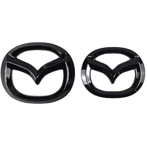 Auto Emblem für Mazda CX-30 2019-2024, Logo Emblem Logo Aufkleber Dekoration Aufkleber Autoteile Car Styling,Black von DLLHL